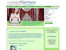 Tablet Screenshot of conjugalharmony.com